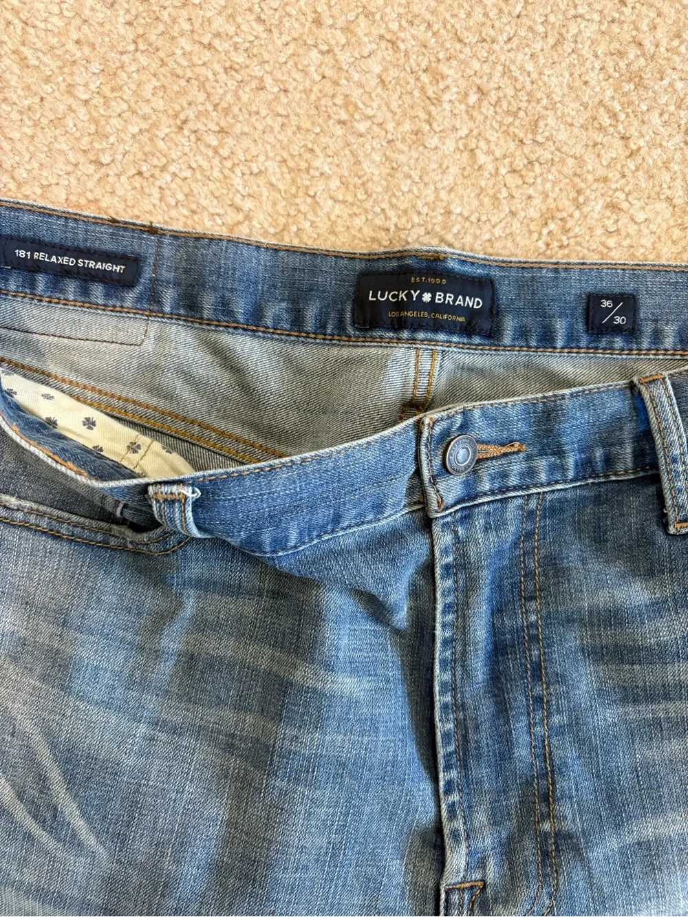 Lucky Brand Men's Light Blue Bootcut Jeans